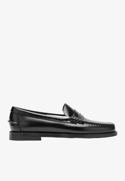Sebago Classic Dan Penny Loafers In Black