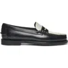 Sebago Classic Dan Smooth Leather Loafers In Black