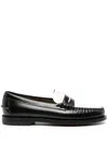 Sebago Classic Dan Loafer Black/white In Black