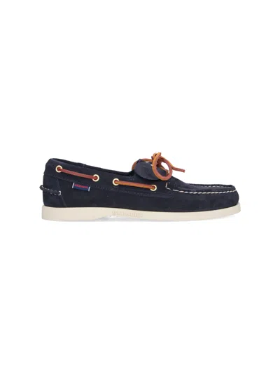 Sebago Classic Flat Boat Shoe For Men In Blue