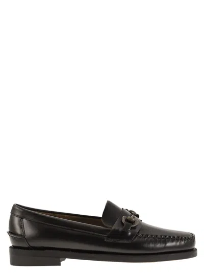 Sebago Classic Joe - Moccasin With Horsebit In Black