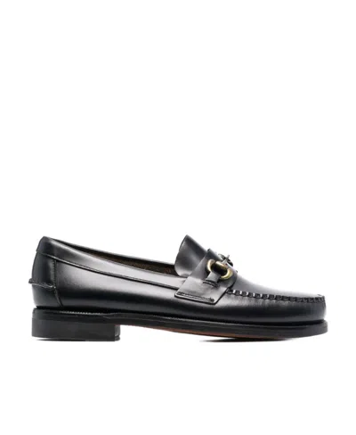 Sebago Classic Joe Penny Loafers In Black