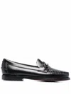 Sebago Horsebit-detail Leather Loafers In Black