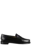 Sebago Round Toe Slip-on Moccasins With Cut-out Upper Design In Black