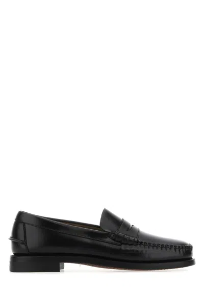 Sebago Classic Penny Loafers In Black