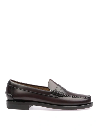 Sebago Classic Penny Loafers In Brown