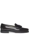Sebago Tassel Leather Loafers In Black