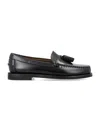 Sebago Will Brown Burgundy Leather Loafers In Black