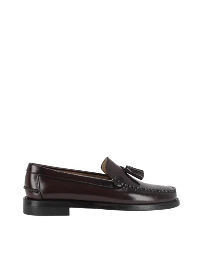 Sebago Classic Will Lr Polished Leather Tassel Loafers In Brown