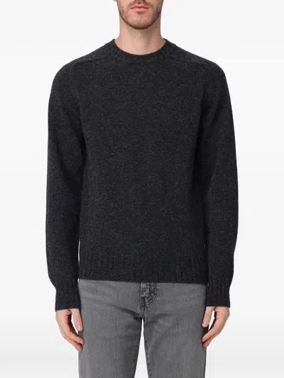 Sebago Crew-neck Wool Sweater In Black