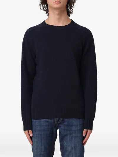 Sebago Crew-neck Wool Sweater In Blue