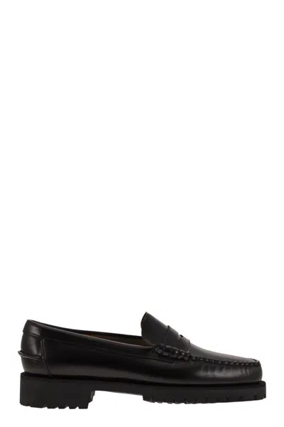 Sebago Women's Dan - Leather Moccasin Loafer In Black