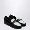 Sebago Two Tone Leather Classic Dan Loafers In Black