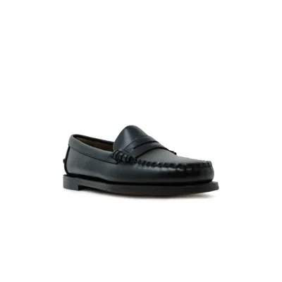 Sebago Dan Black Leather Loafers In Multi