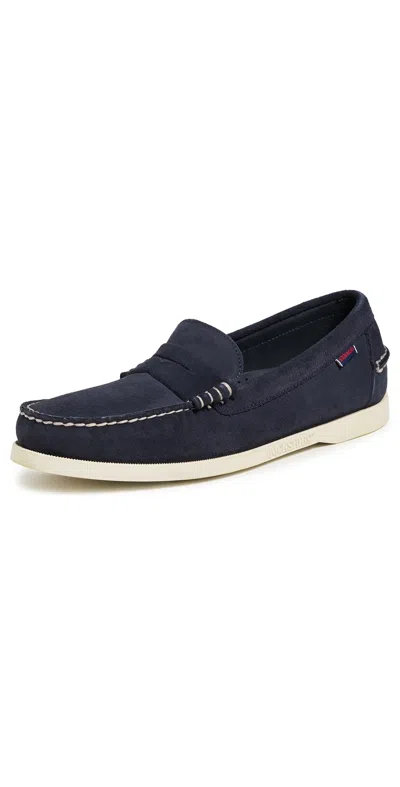 Sebago Dan Boat Roughout Loafers Blue Universe