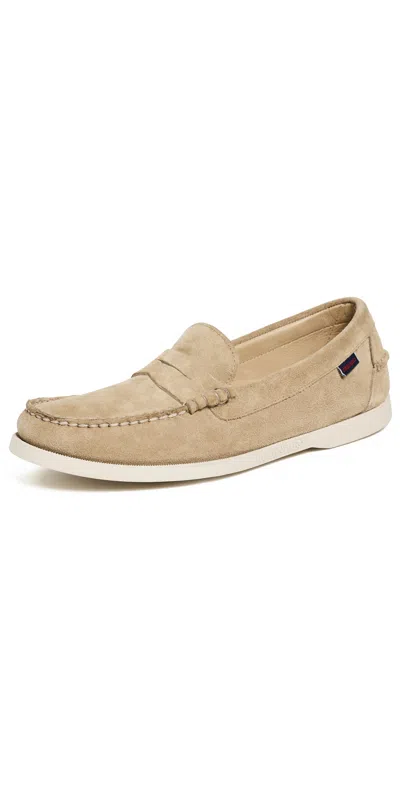 Sebago Dan Flesh Out Boat Shoes Beige Camel