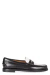 Sebago Classic Dan Loafer Black/white In Black