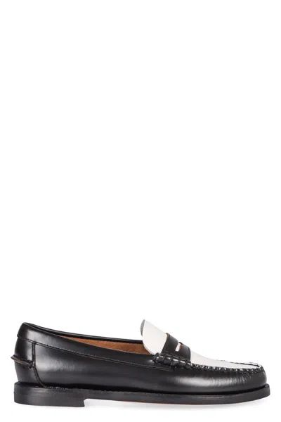 Sebago Dan Leather Loafers In Black