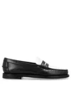 Sebago Classic Dan Loafer Black/white In Black
