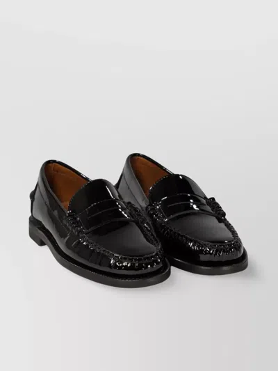 Sebago Dan Patent Leather Moc Toe Loafers