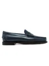 Sebago Dan Pigment Brilliant Blue Leather Loafers In Blue