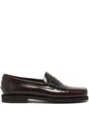 Sebago Leather Sole Loafer Penny Strap In Brown
