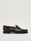 Sebago Leather Sole Loafer Penny Strap In Burgundy