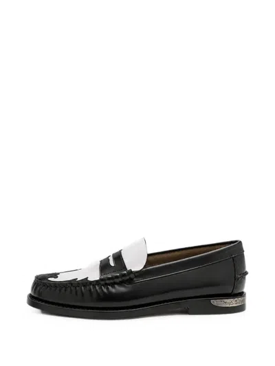 Sebago Dan Scarabeo Leather Loafers In Black