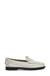 Sebago Classic Dan Loafer White With Studs In White
