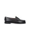 Sebago Classic Dan Bordeaux Leather Loafers In Black
