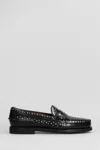 SEBAGO DAN STUDS LOAFERS IN BLACK LEATHER