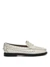 Sebago Classic Dan Loafer White With Studs