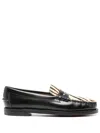 Sebago Dan Vamp Wild Loafers With Animal Print In Brown