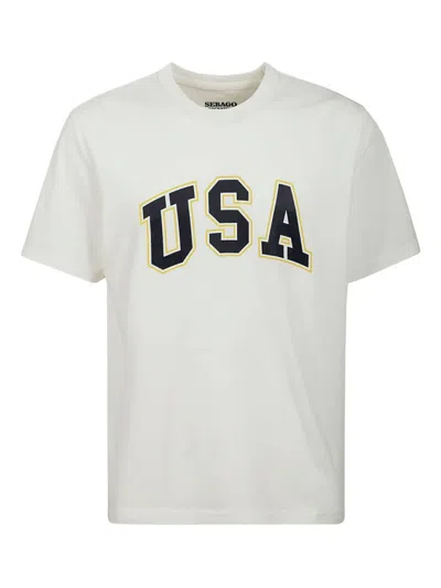 Sebago Danforth Usa T-shirt In White