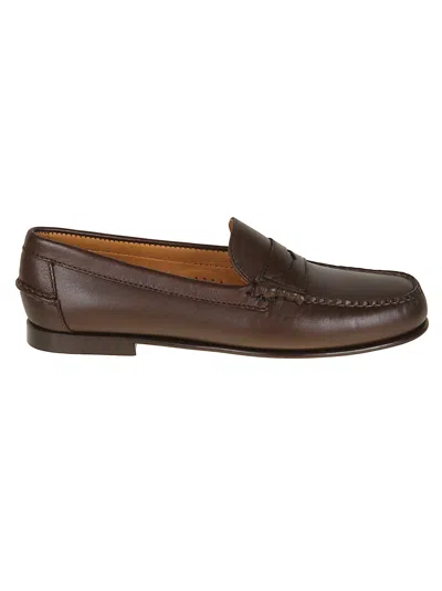 Sebago Danielle Moccasin Brown Calf Leather Loafers In Multi