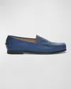 Sebago Danielle Pop Leather Penny Loafers In Blue Limogue