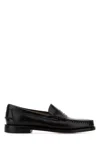 Sebago Round Toe Slip-on Moccasins With Cut-out Upper Design In Black