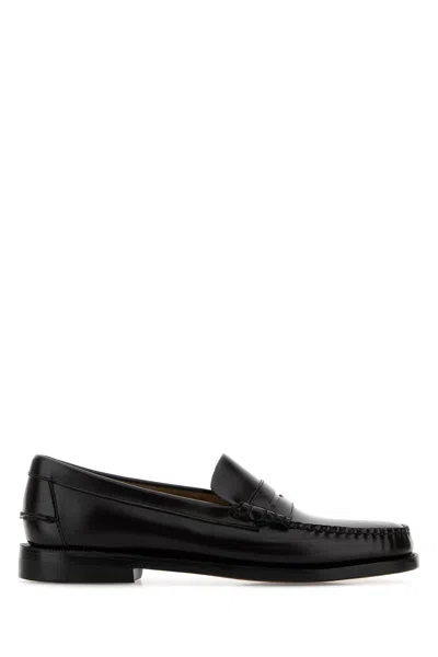 SEBAGO DARK BROWN LEATHER CLASSIC DAN LOAFERS