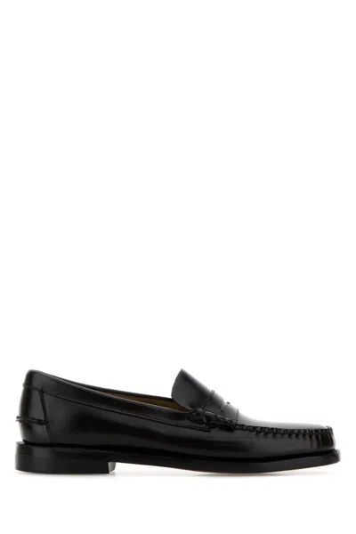 SEBAGO SEBAGO DARK BROWN LEATHER CLASSIC DAN LOAFERS