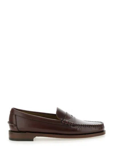 Sebago Dark Brown Leather Loafers