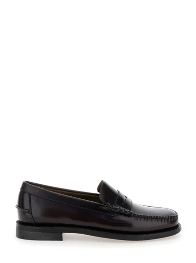 Sebago Dark Brown Slip On Loafers