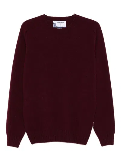 SEBAGO DEEP RED CREW NECK SWEATER