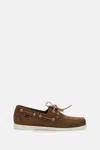 Sebago Dockside Portland Pelle Oliata Budu Loafers In Brown