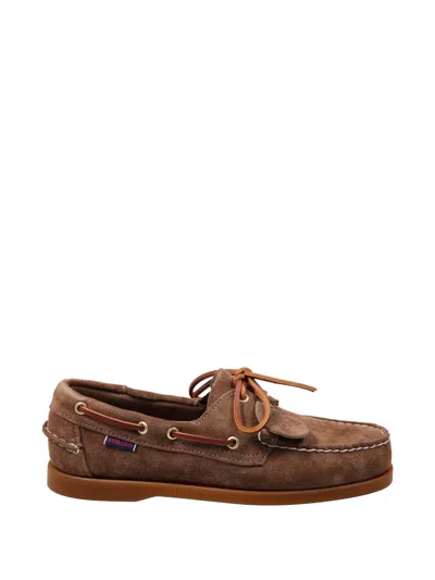 Sebago Docksides Lace-up Loafers In Brown