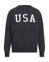Sebago Docksides Man Sweatshirt Midnight Blue Size L Cotton