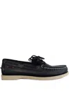Sebago Docksides Portland Boat Shoes In Black