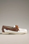 Sebago Docksides Portland Boat Shoes In White