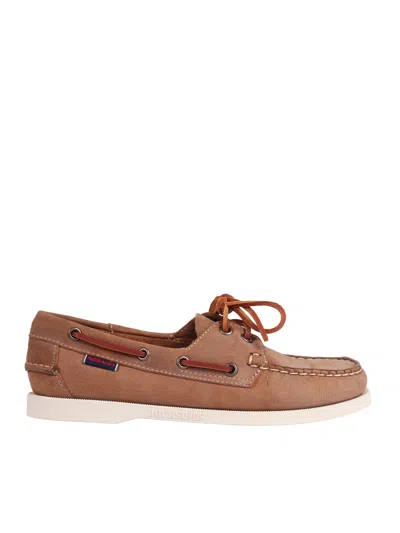Sebago Docksides Portland Crazy H Wom Mocassin In Brown
