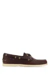 Sebago Brown Leather Docksides Portland Loafers