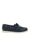 Sebago Docksides Portland Flesh Out Woman Woman Loafers Navy Size 8 Soft Leather